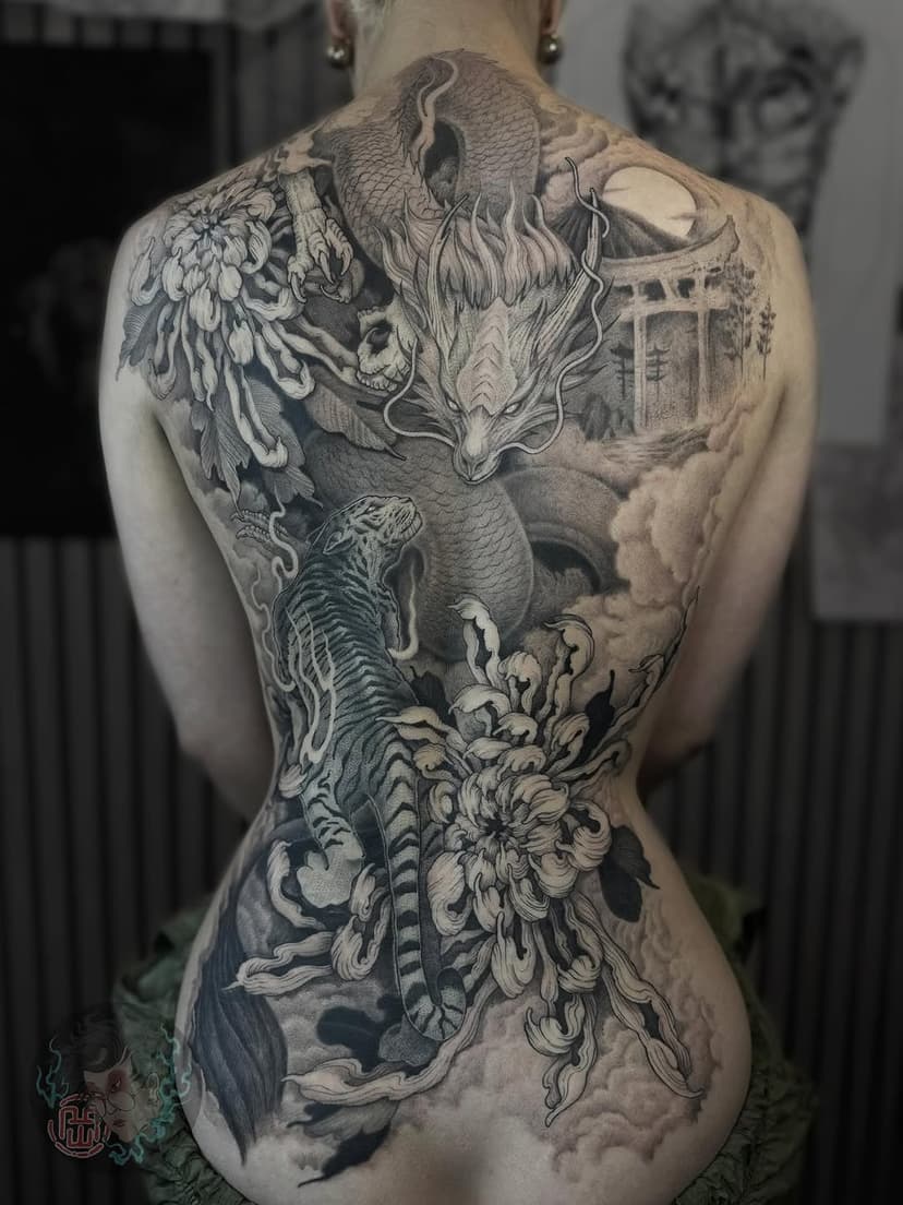 Tatouage de long.dink tattoo