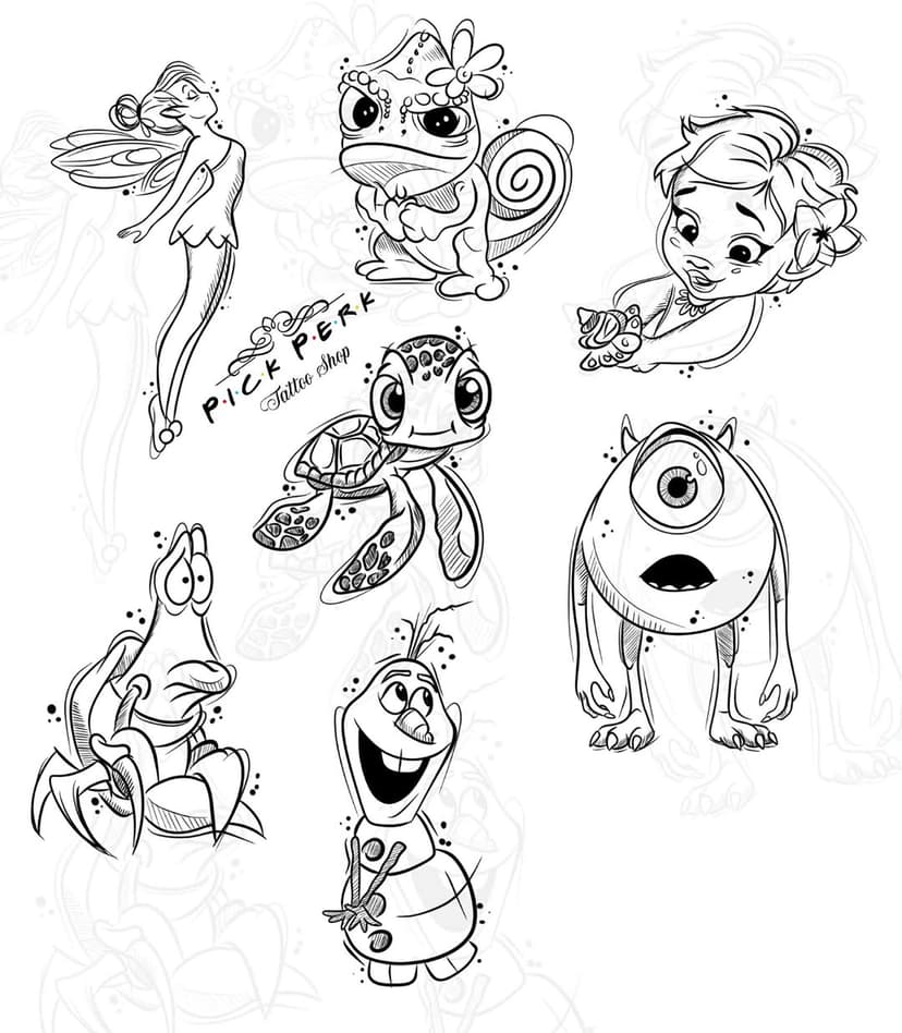 Tatouage de Pick Perk Tattoo