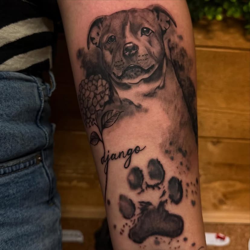 Tatouage de Rosa negra tatoo