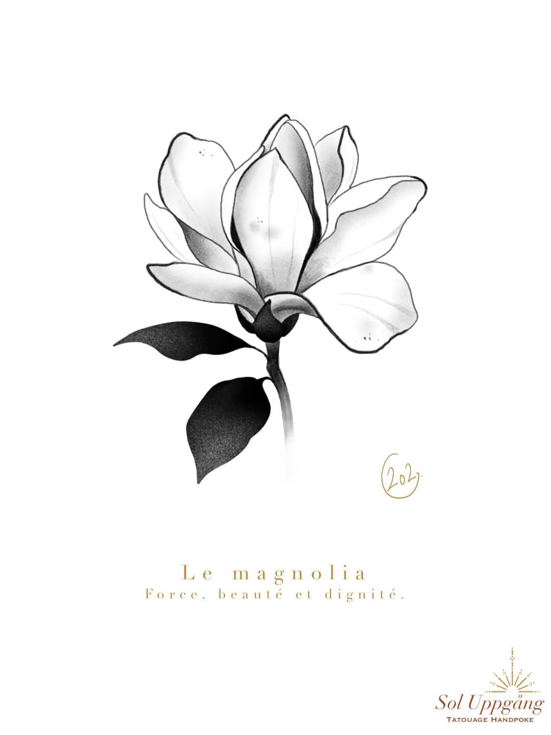 Tatouage par Tatouage Handpoke - Sol Uppgang