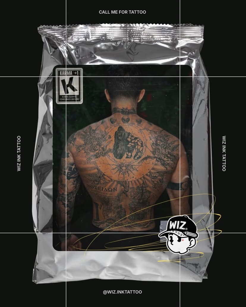 Tatouage de Wiz Ink Tattoo