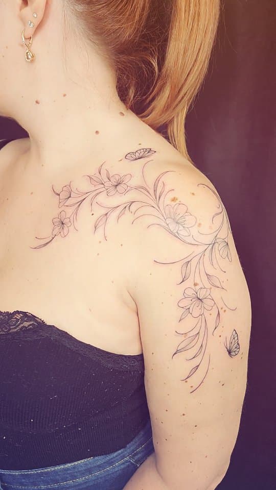 Tatouage de Diamond Flash tattoo by Diane