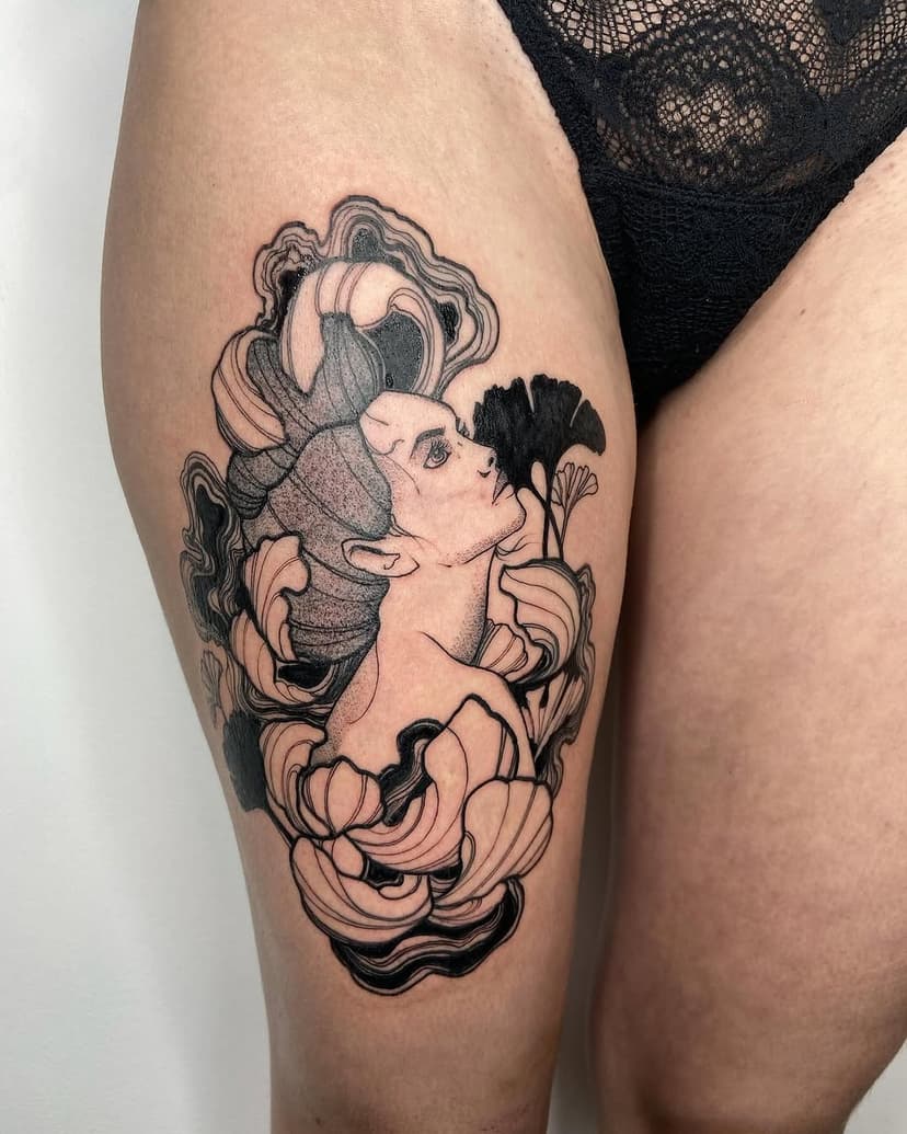 Tatouage de Bon oeil tattoo shop