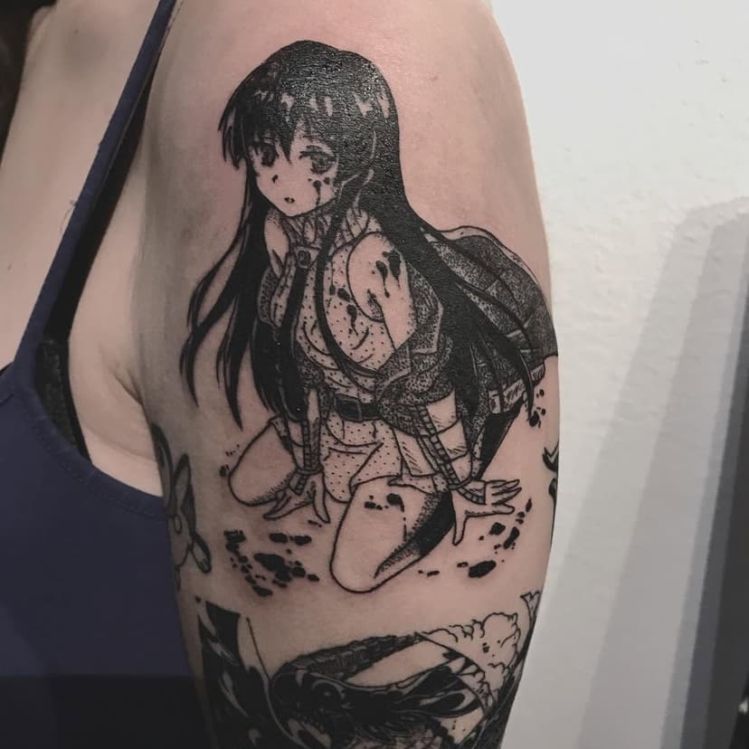 Tatouage de Astre Bleu Tattoo Art