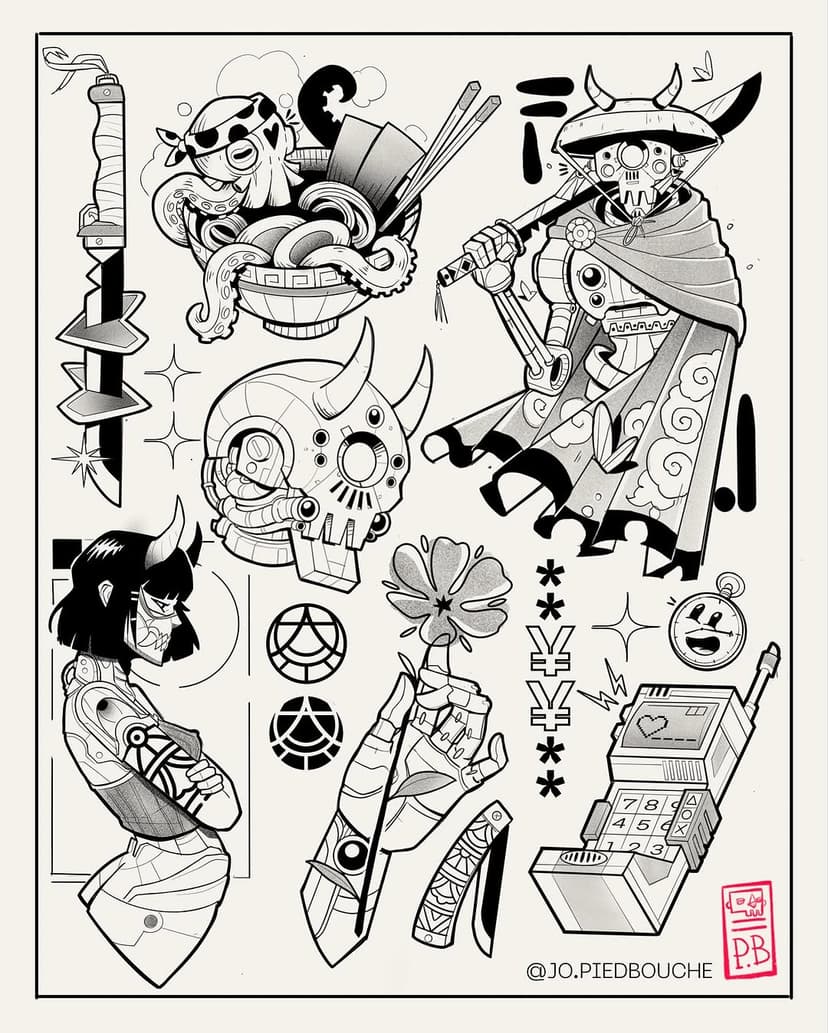 Tatouage de Joaquim//Pied Bouche