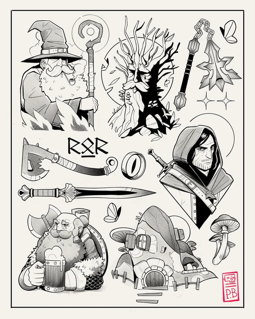 Tatouage de Joaquim//Pied Bouche