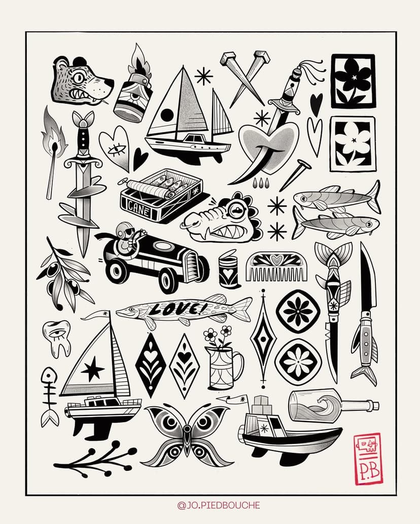 Tatouage de Joaquim//Pied Bouche