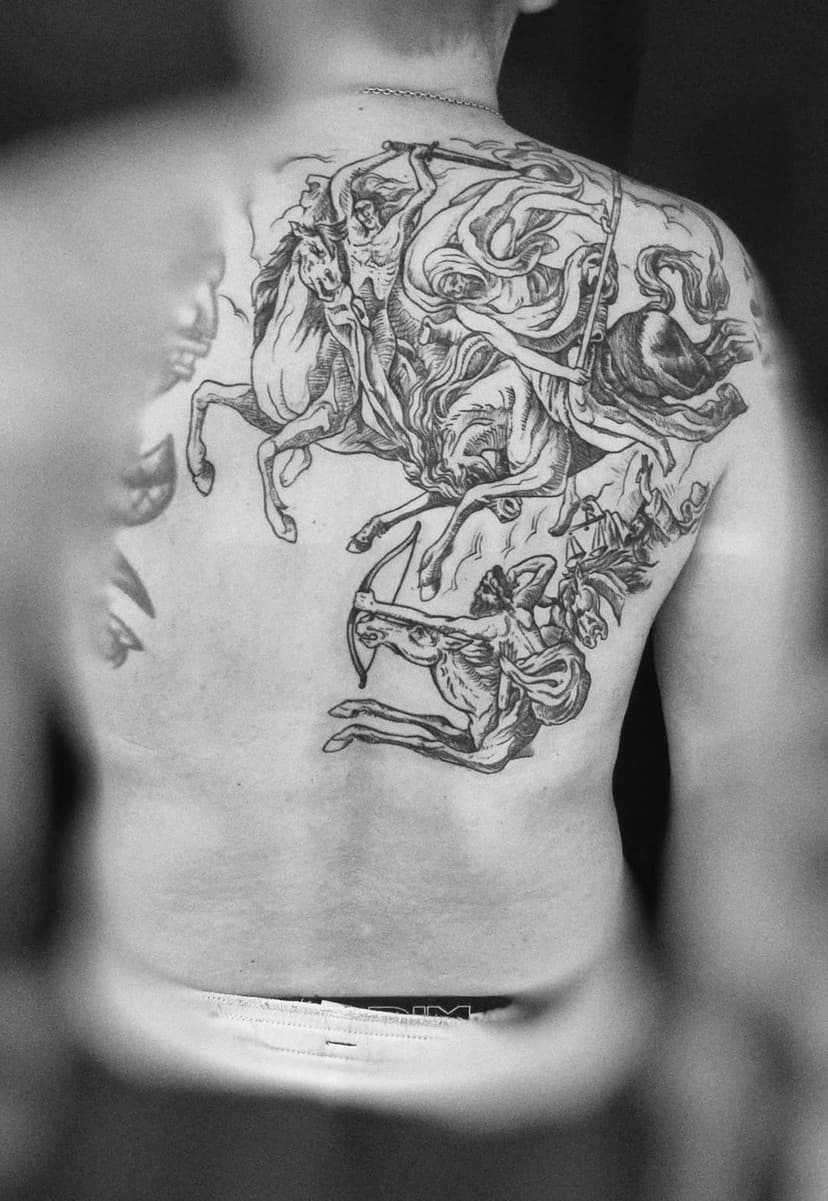 Tatouage de Black Line