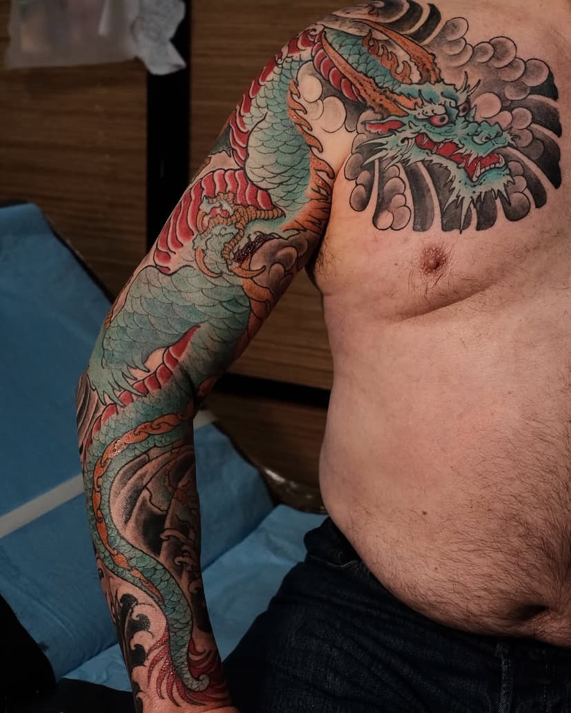 Tatouage de Bleu Dragon