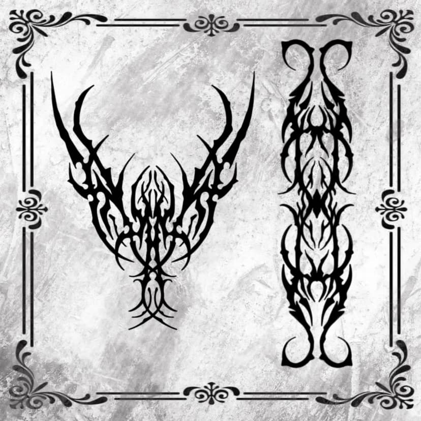 Tatouage de Cyber black tattoo