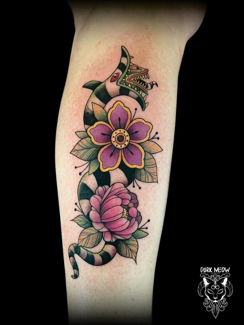 Tatouage de Dark Meow Nina Maillet