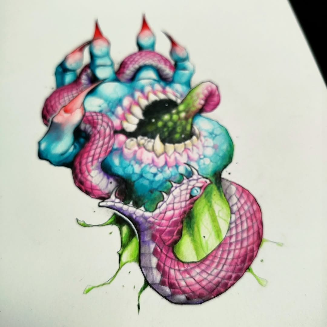 Tatouage par Dusty Brasseur - Duza