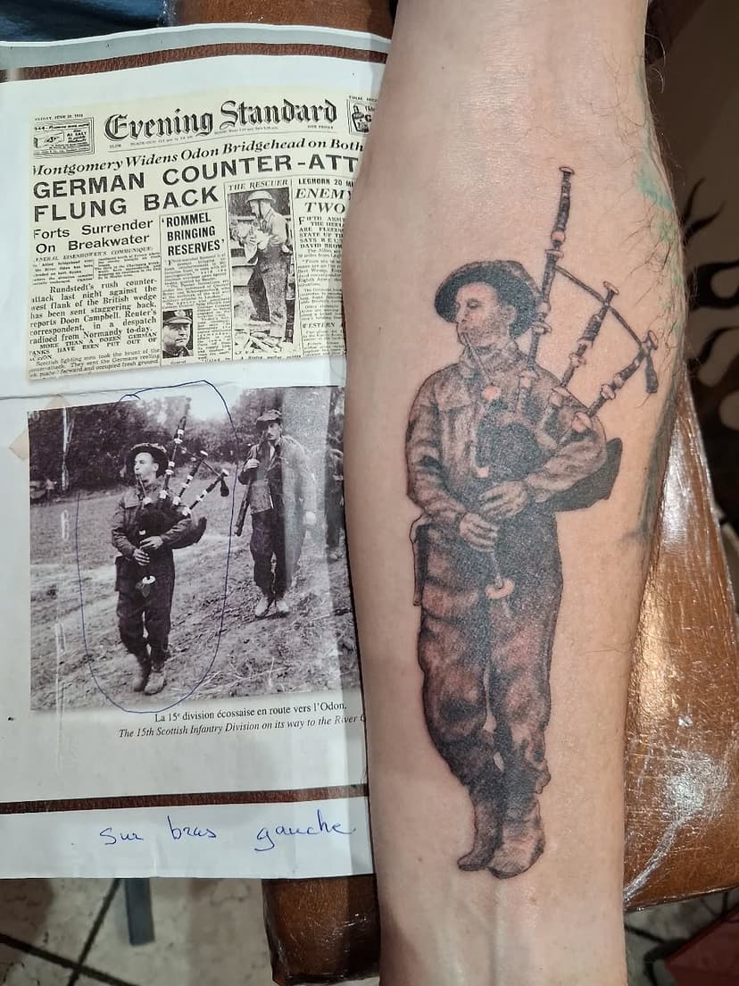 Tatouage de Fabrice Vovard