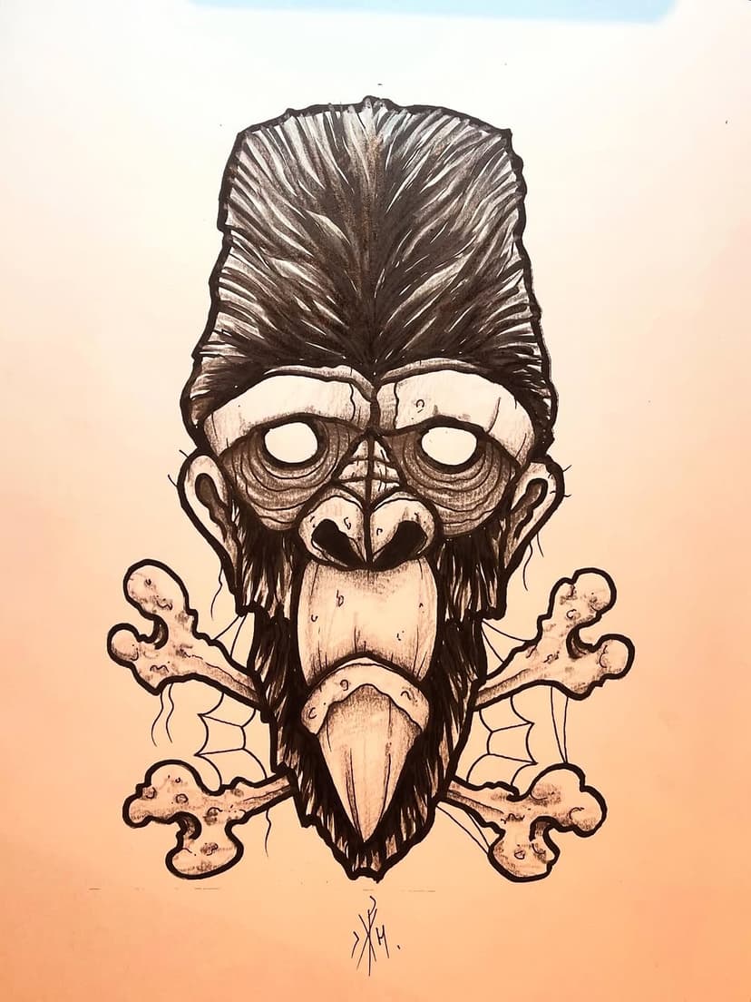 Tatouage de Green Eye Tattoo Tiki Temple private studio