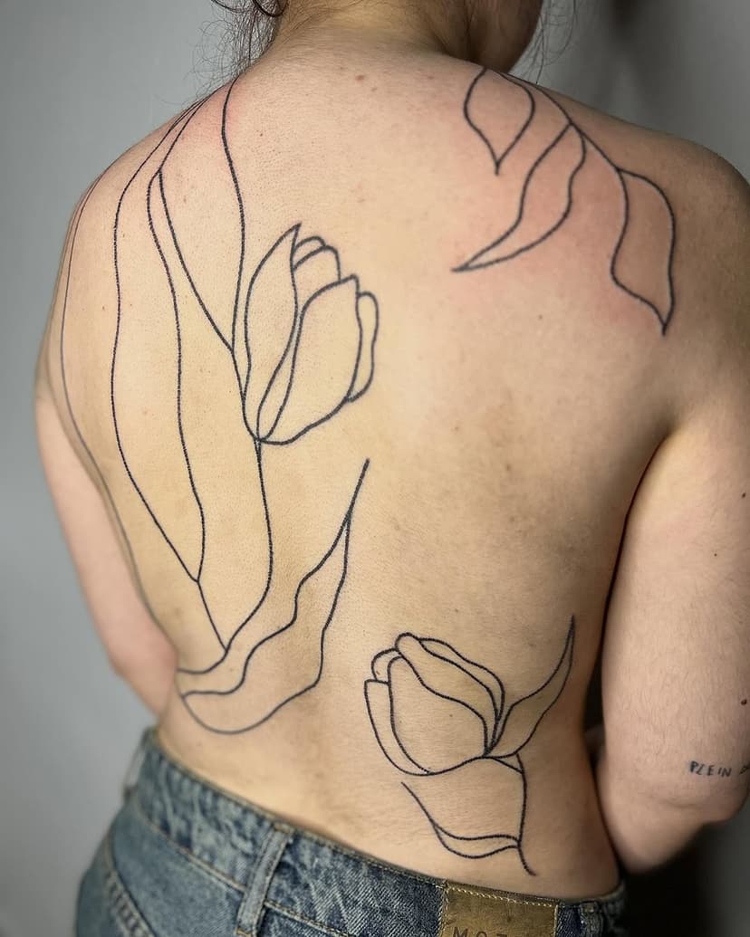 Tatouage de Handpoke by ninie