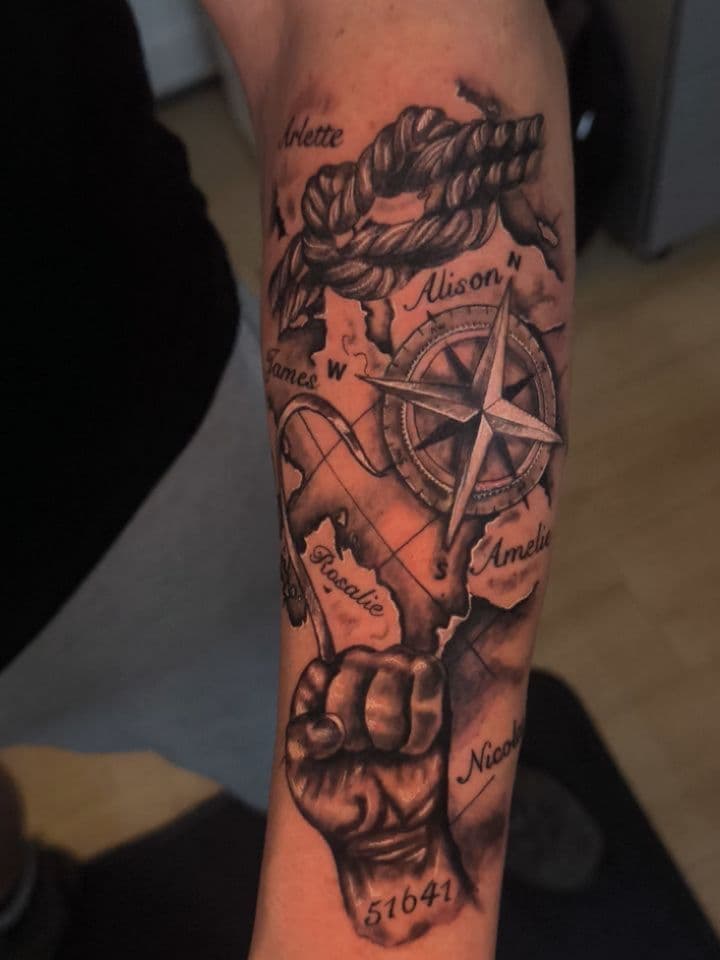 Tatouage de Jj jotattoo