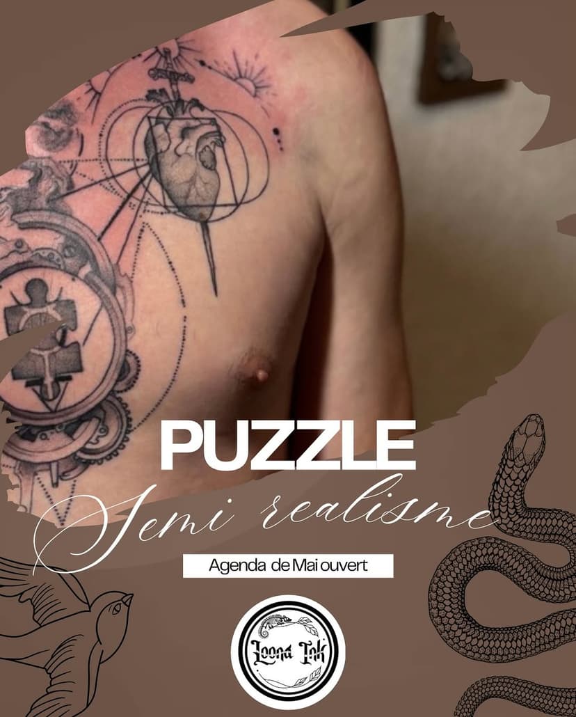 Tatouage de L’Hybride Tattoo Shop