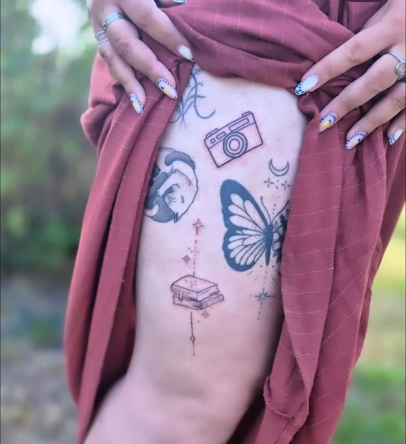 Tatouage de L'IMPULSION BLEUE & CO Artistes tatoueurs