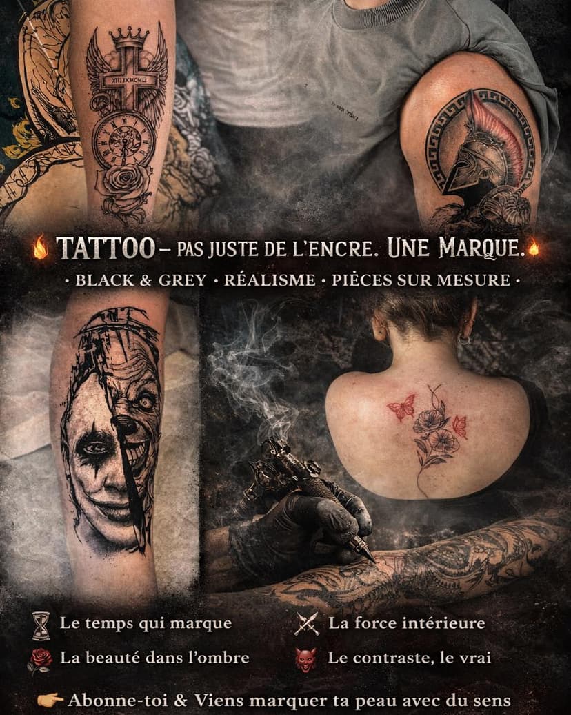 Tatouage de La belle et le tatoué