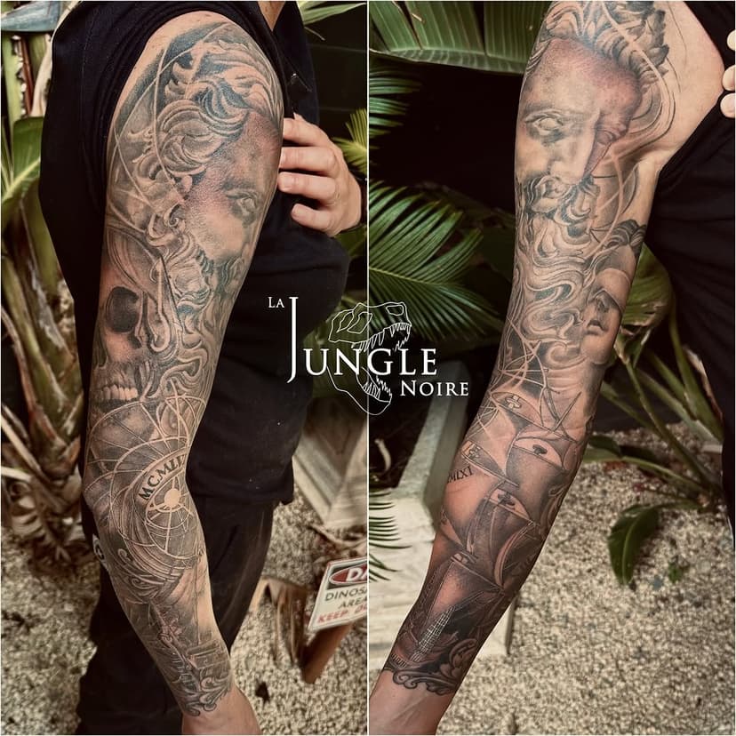 Tatouage de La jungle noire