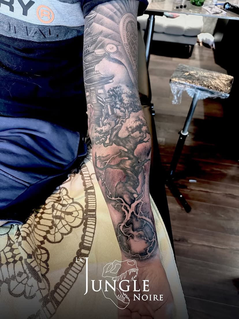 Tatouage de La jungle noire