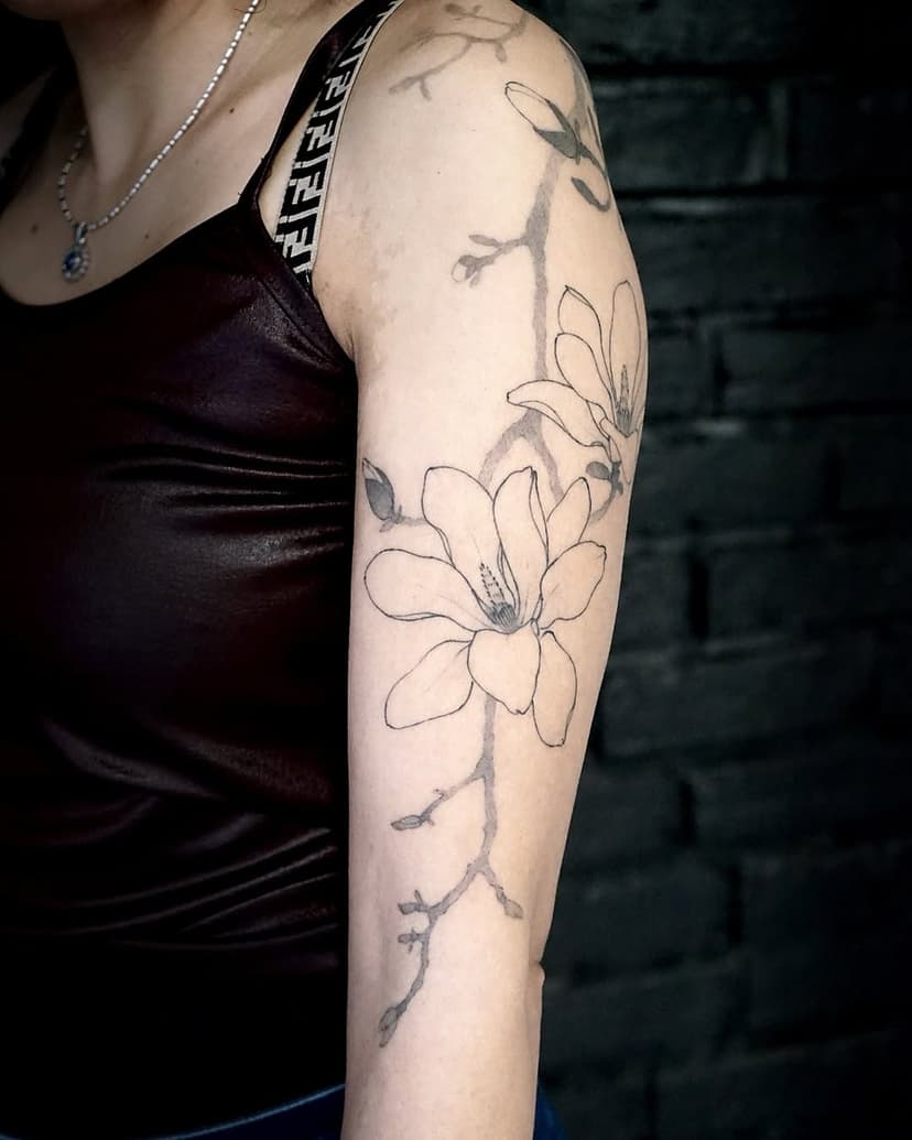 Tatouage de la ligne Sauvage