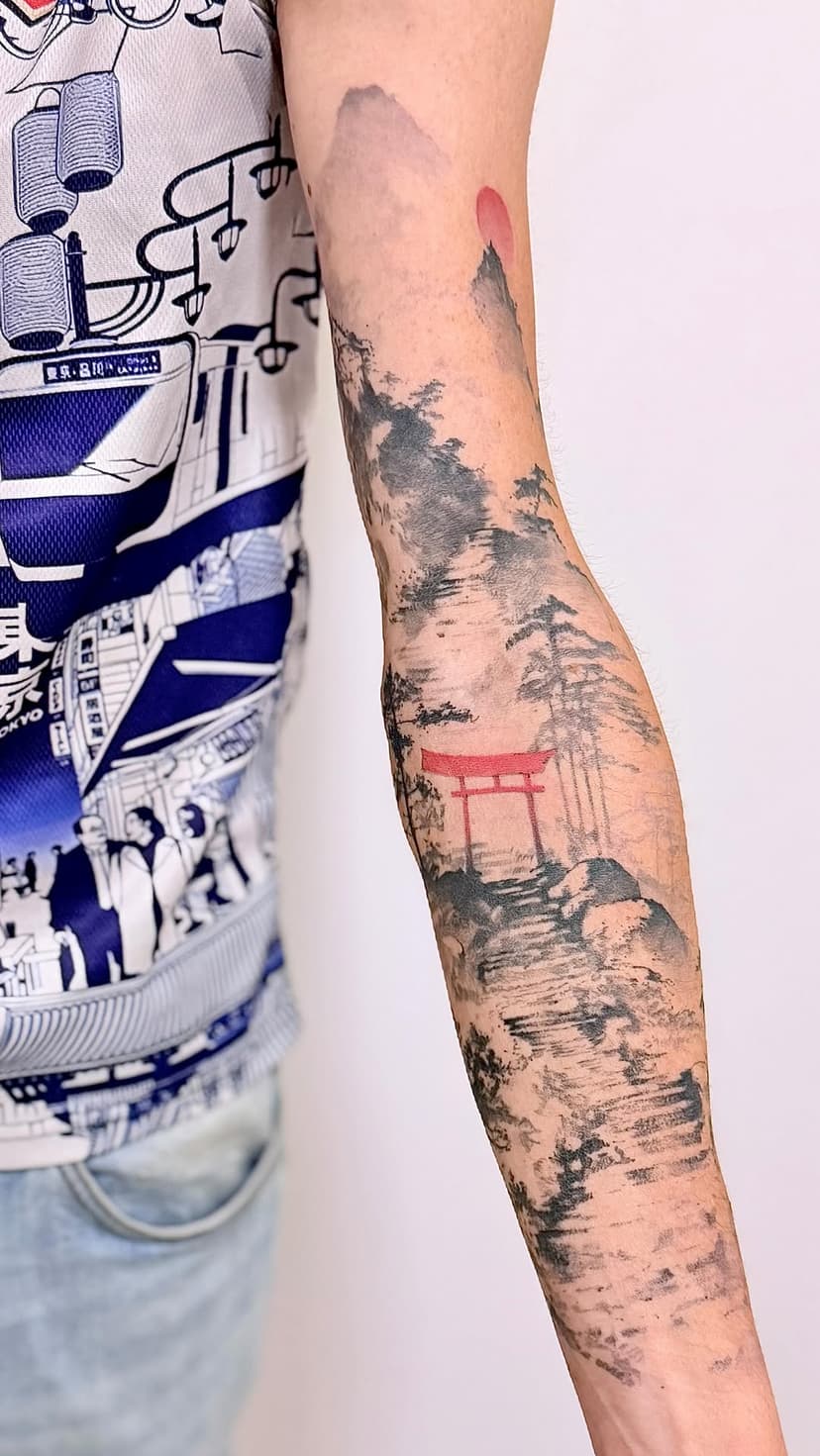 Tatouage de la ligne Sauvage