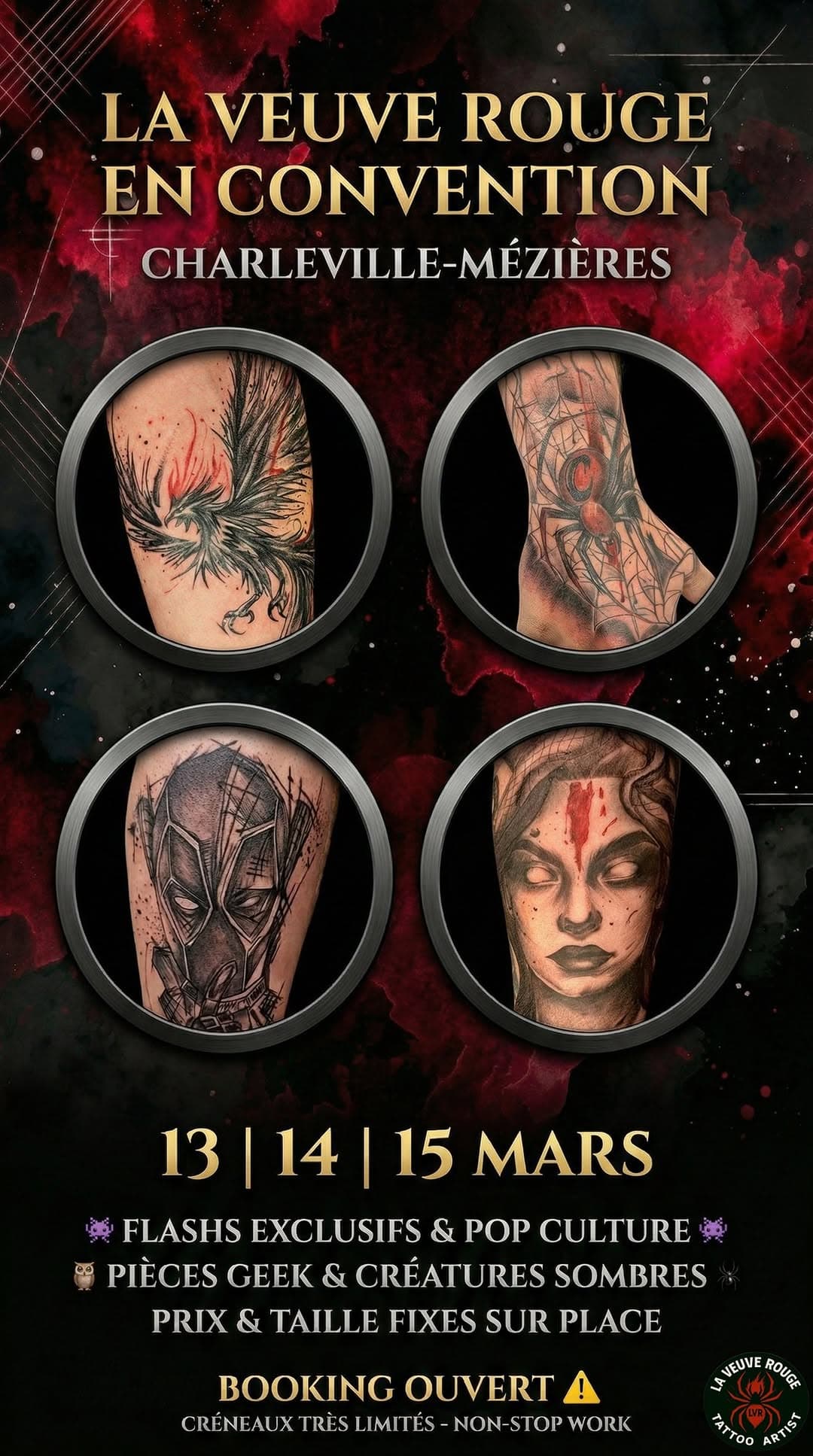 Tatouage par La Veuve Rouge - Tattoo Artist