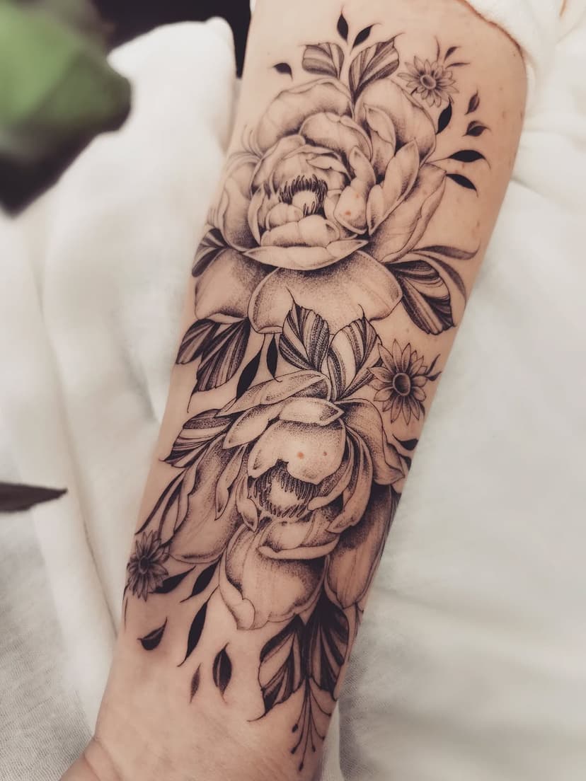 Tatouage de Mia Black Rose