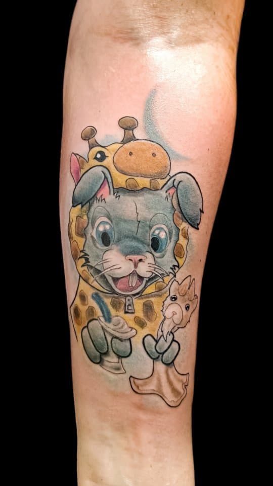 Tatouage de le bull tatoué