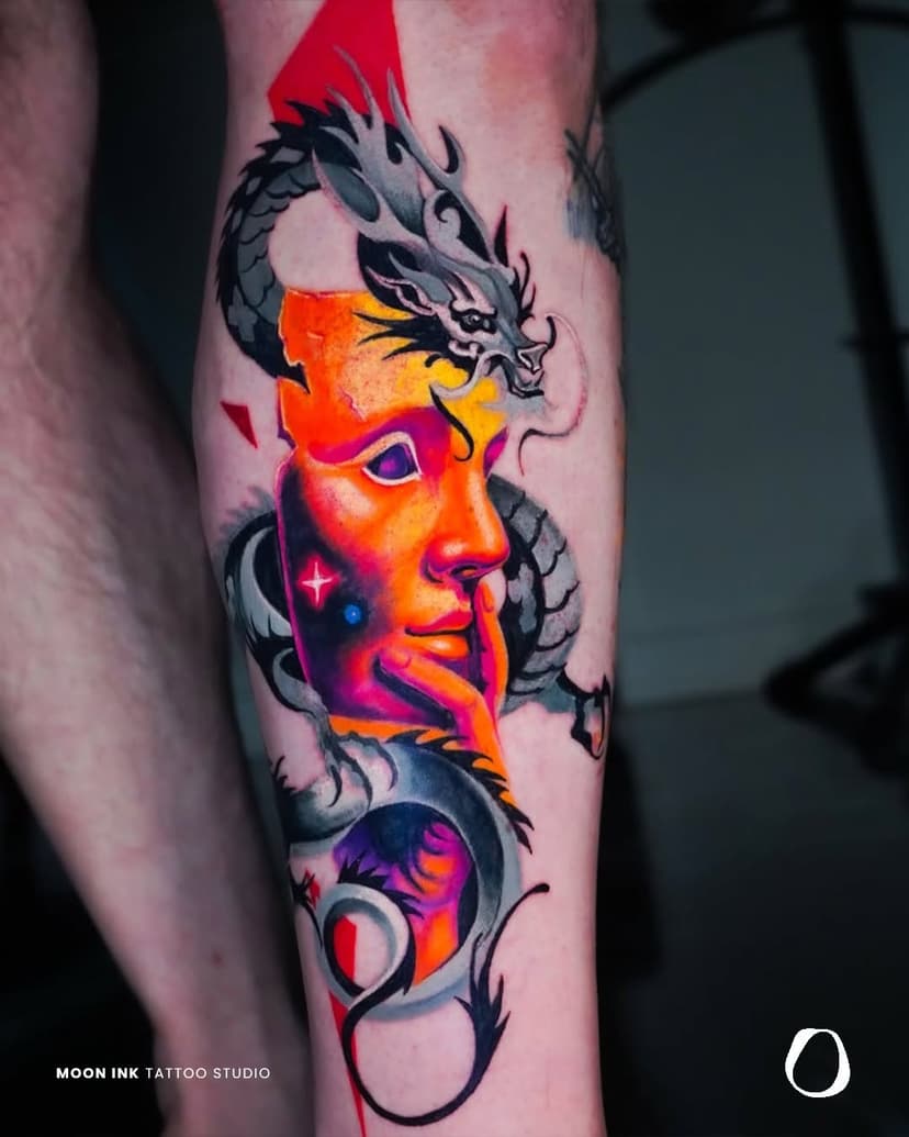 Tatouage de Moon ink tattoo