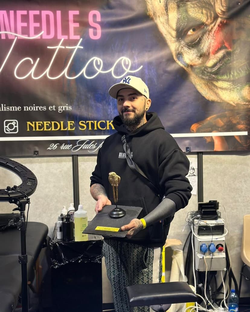 Tatouage de Needle stick