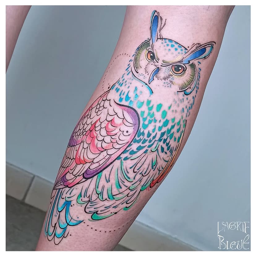 Tatouage de Lagrif Bleue