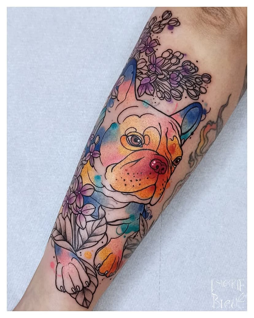 Tatouage de Lagrif Bleue