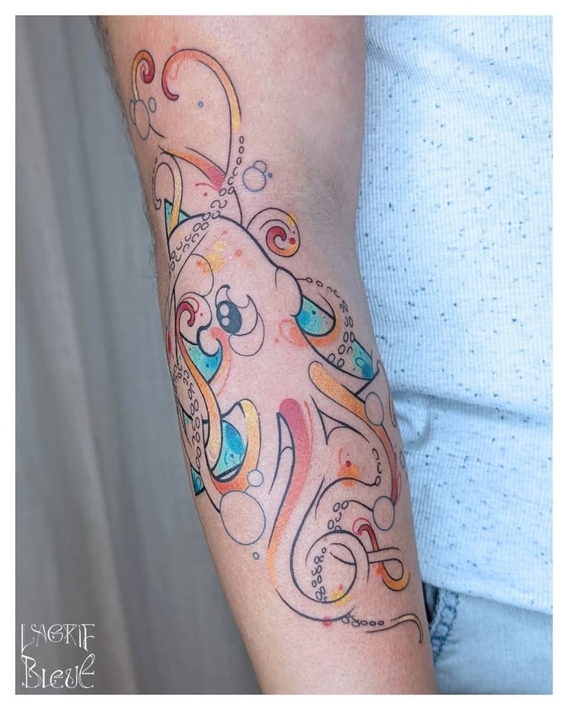 Tatouage de Lagrif Bleue