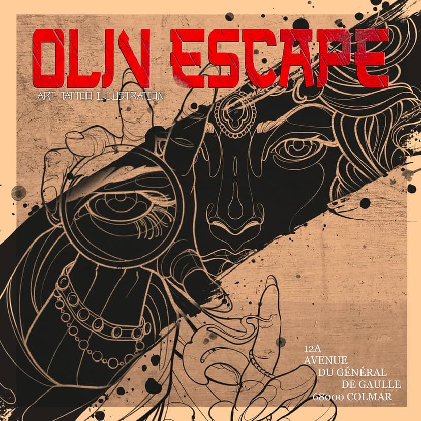 Tatouage de Oliv escape art & tattoo