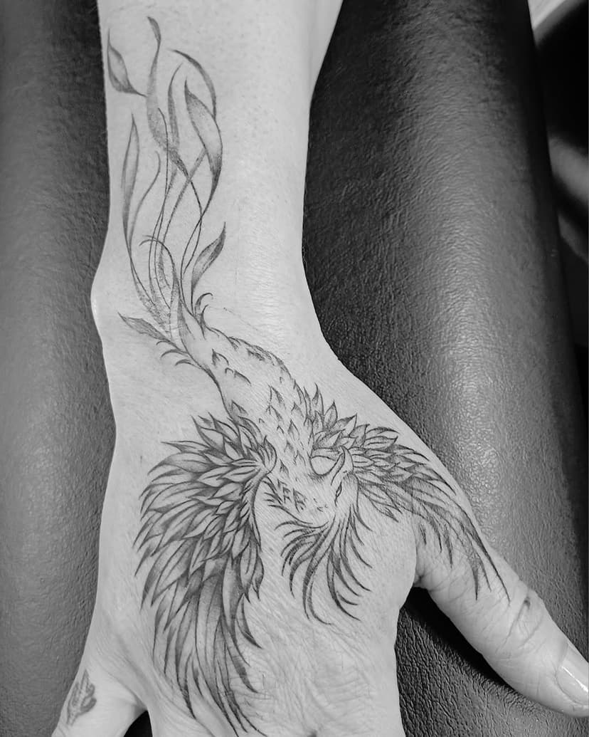 Tatouage de Pink Up tattoo studio privé