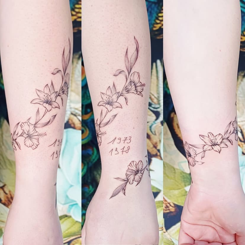 Tatouage de Pink Up tattoo studio privé