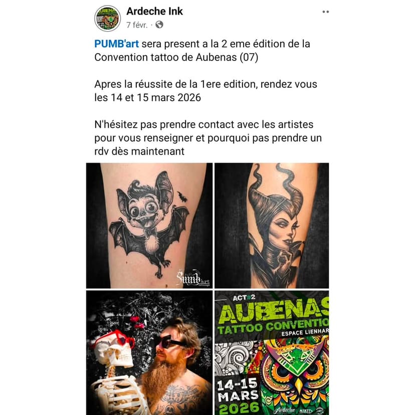 Tatouage de Pumb'Art