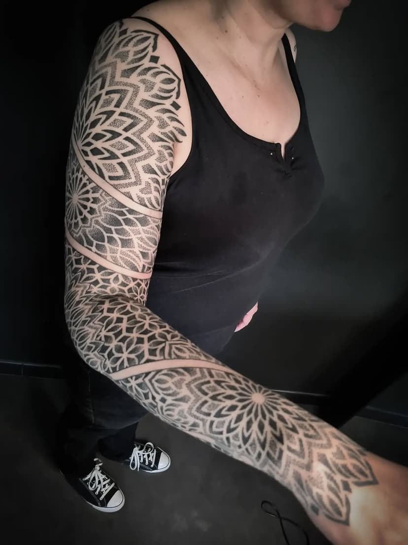 Tatouage de Salon Sunrise