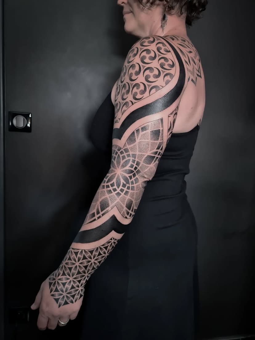 Tatouage de Salon Sunrise