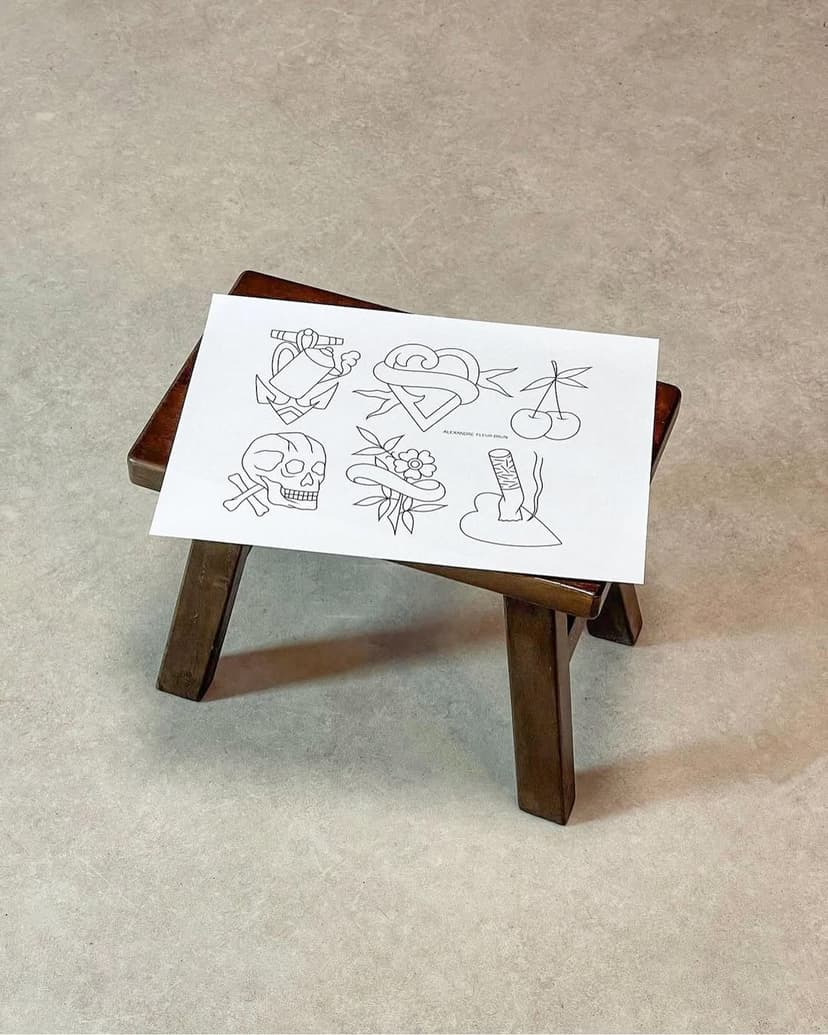 Tatouage de Tabouret tattoo Nice