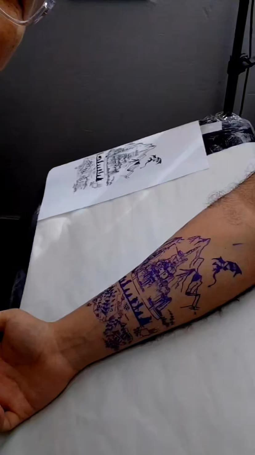 Tatouage de Tattoo art indélébile