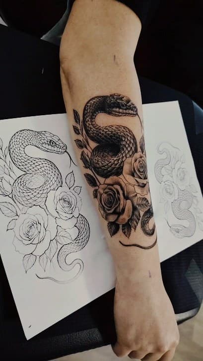 Tatouage de Tattoo Studio Le 46