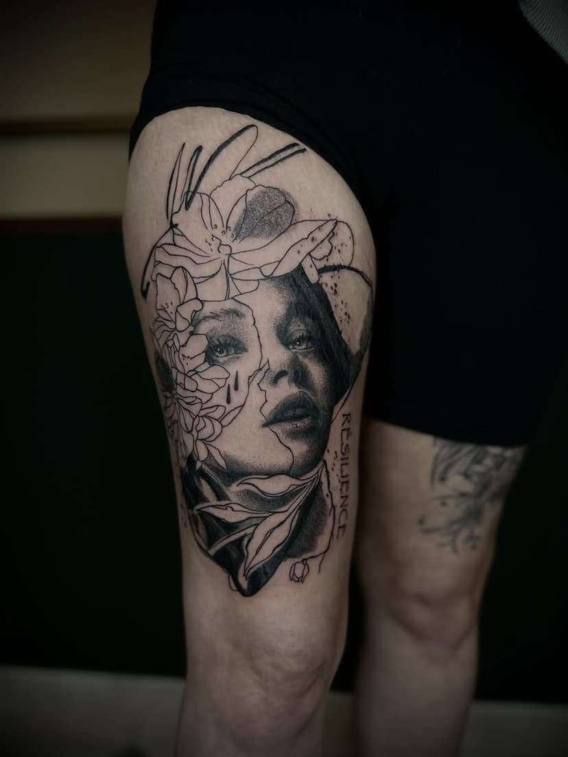 Tatouage de Tiquette’ink