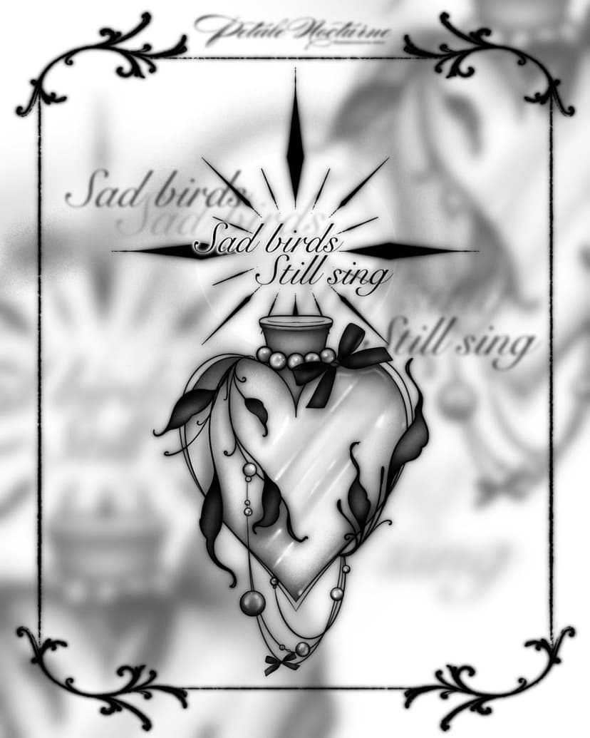 Tatouage de Pétale Nocturne