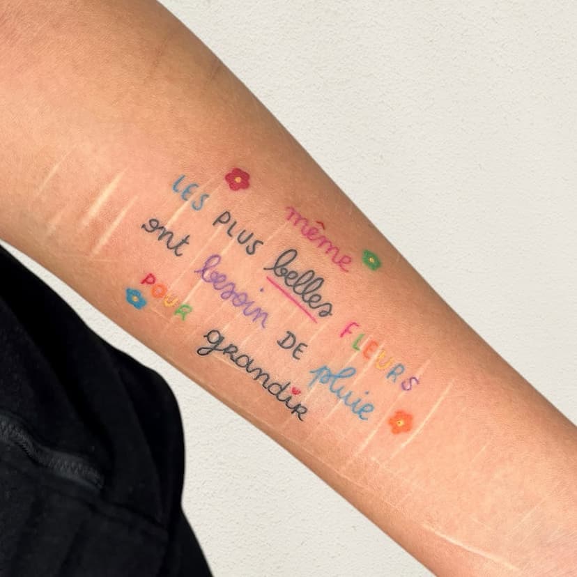 Tatouage de La cabane de Flora