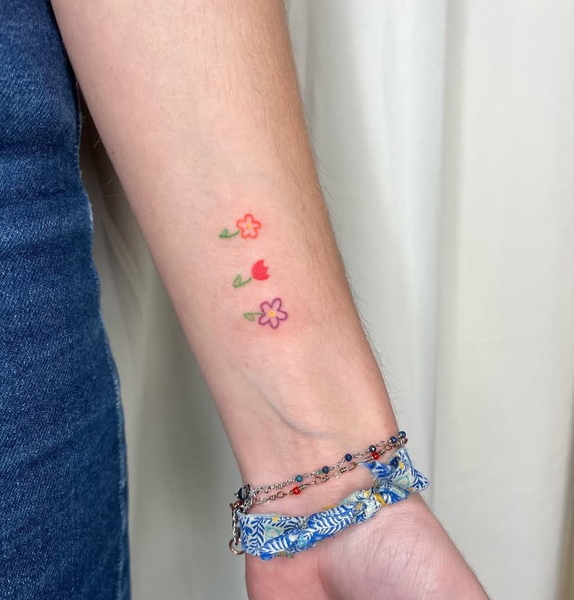 Tatouage de La cabane de Flora