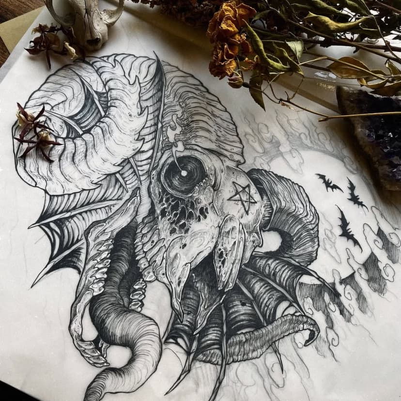 Tatouage de Cigale Noire tattoo - Tatoueuse à Montpellier