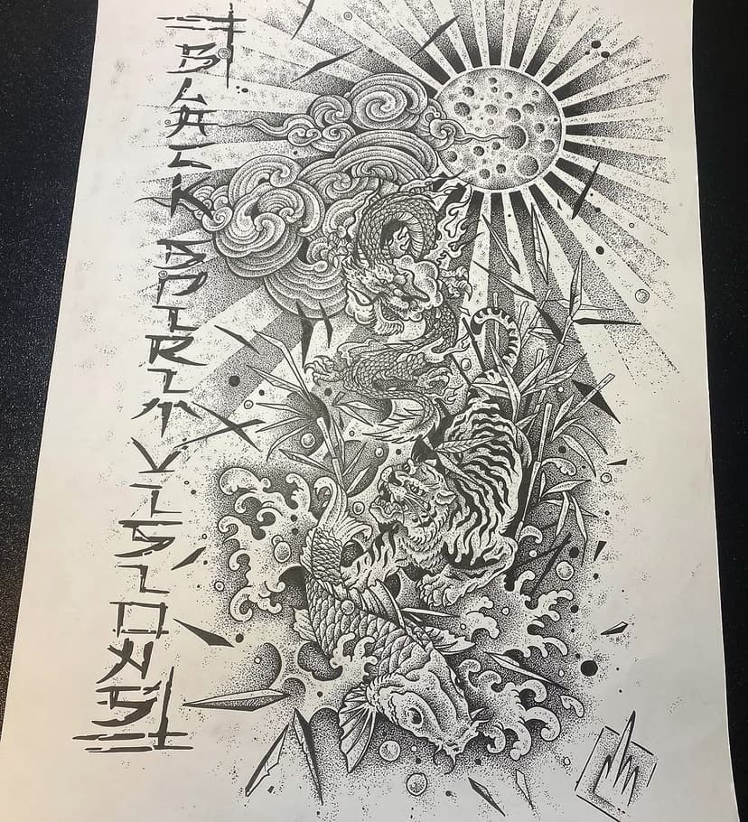 Tatouage de Tatouage Indre - l'ART du loup